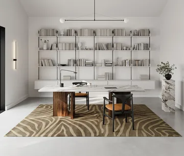 Zebra matto  250x350 cm - Ruskea - Classic Collection