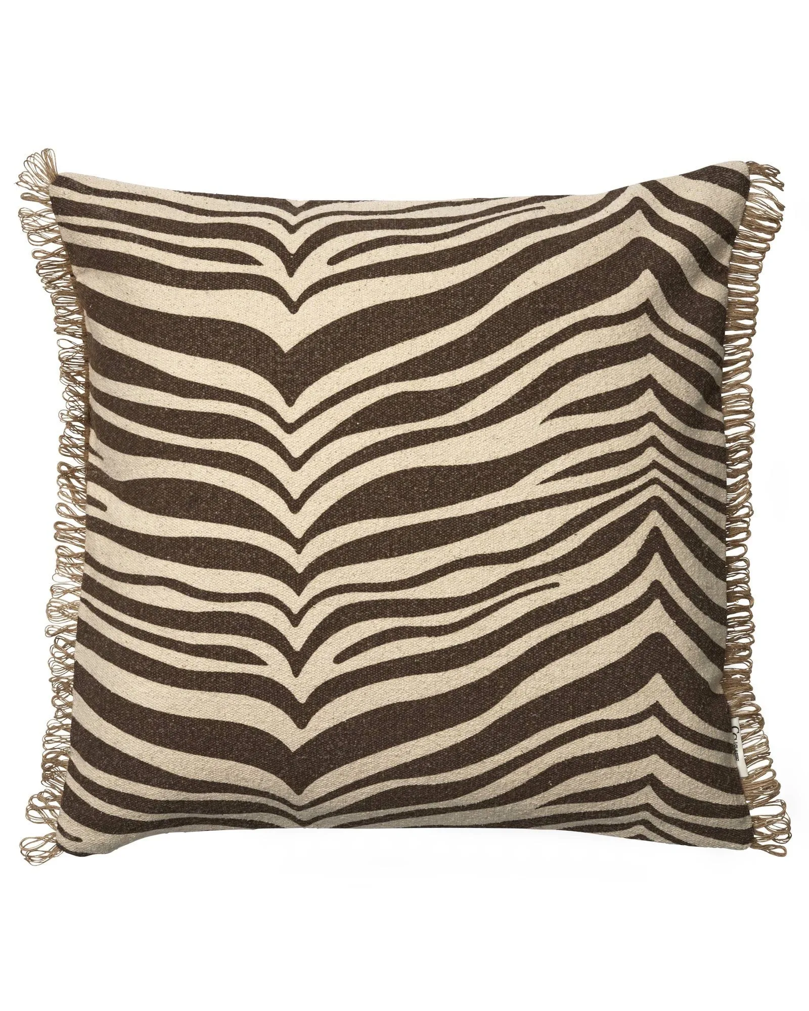 Zebra tyyny, Ruskea-luonnonväri, 50x50 cm Classic Collection
