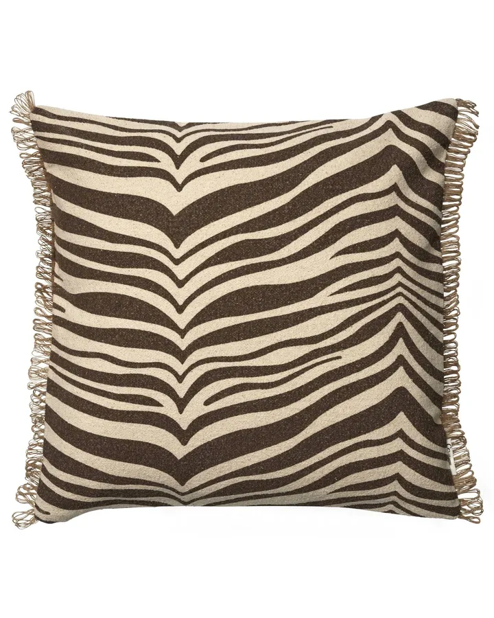 Zebra tyyny - Ruskea-luonnonväri, 50x50 cm - Classic Collection