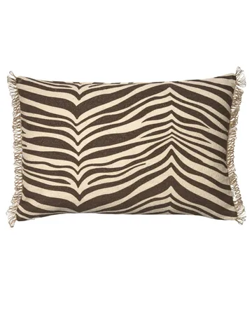Zebra tyyny - Ruskea-luonnonvärinen, 40x60 cm - Classic Collection