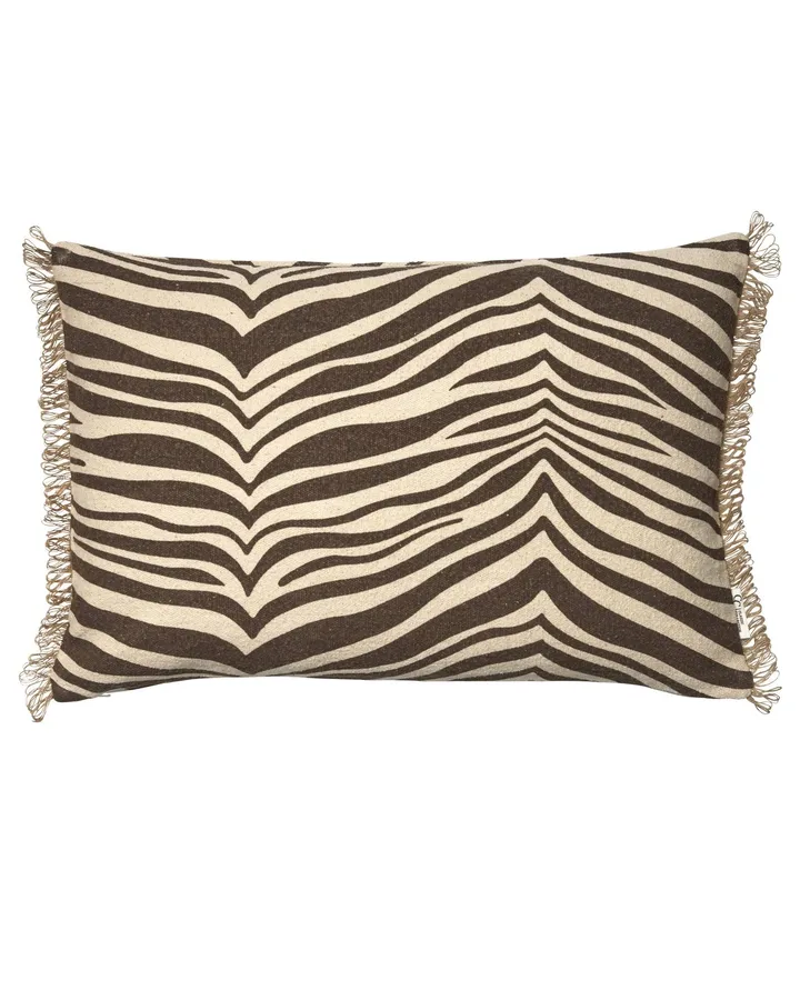 Zebra tyyny - Ruskea-luonnonvärinen, 40x60 cm - Classic Collection