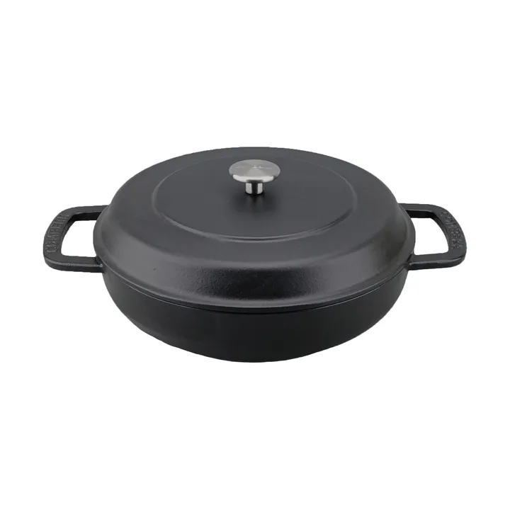 Combekk emaloitu valurautainen traktöripannu Ø28 cm - Black-silver knob - Combekk