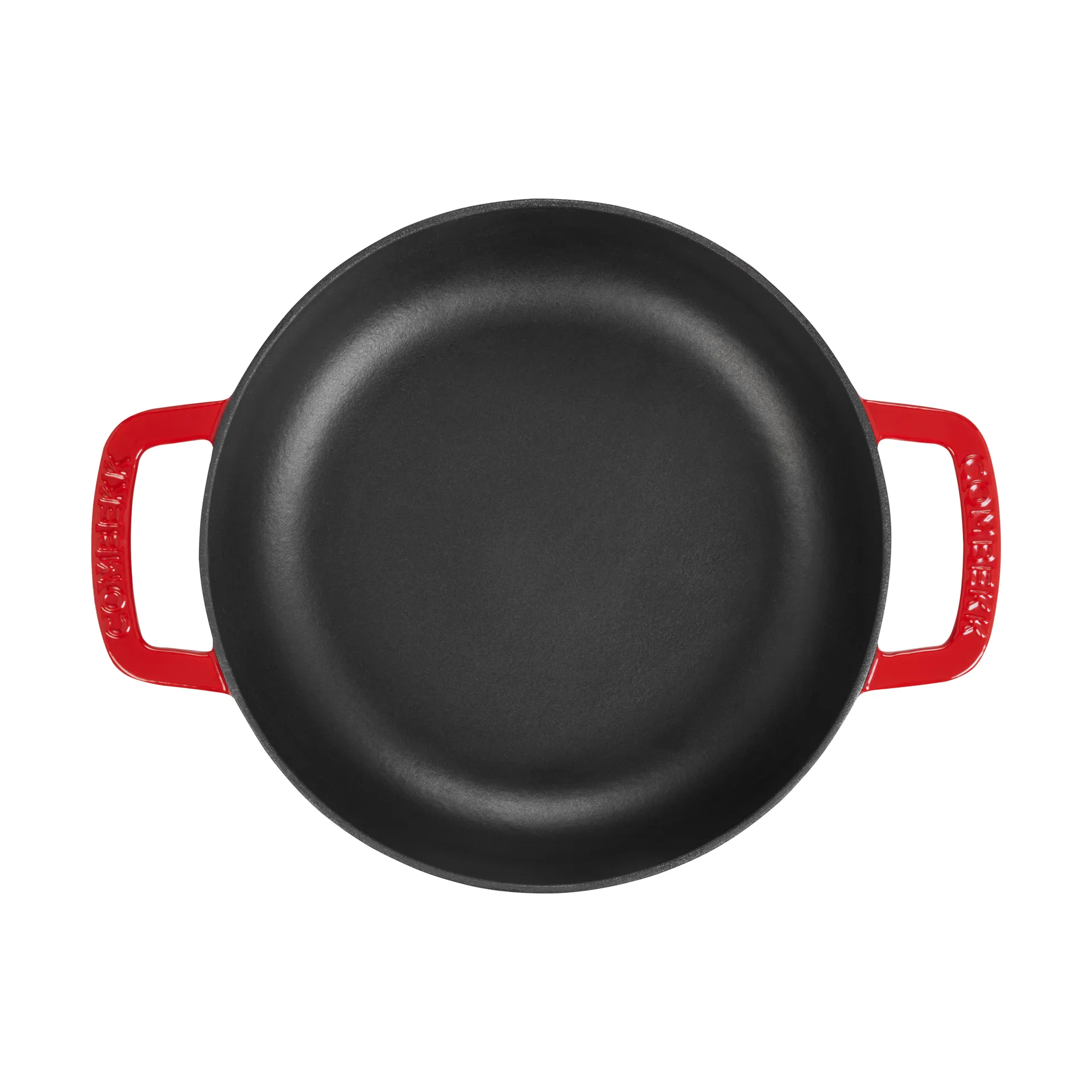 Combekk emaloitu valurautainen traktöripannu Ø28 cm, Kirsikka-silver nuppi Combekk