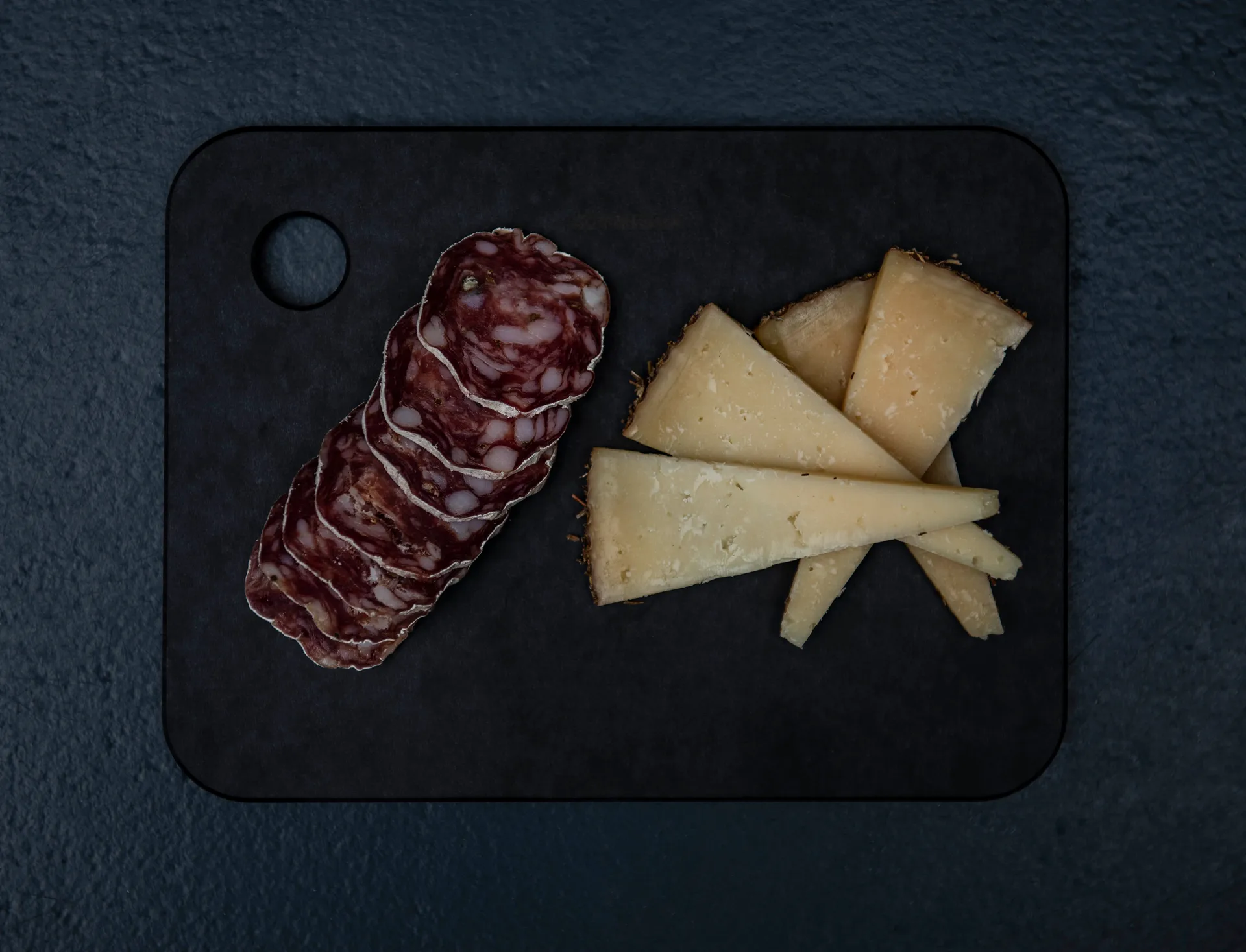 Combekk puinen leikkuulauta 2 osaa, Musta Combekk