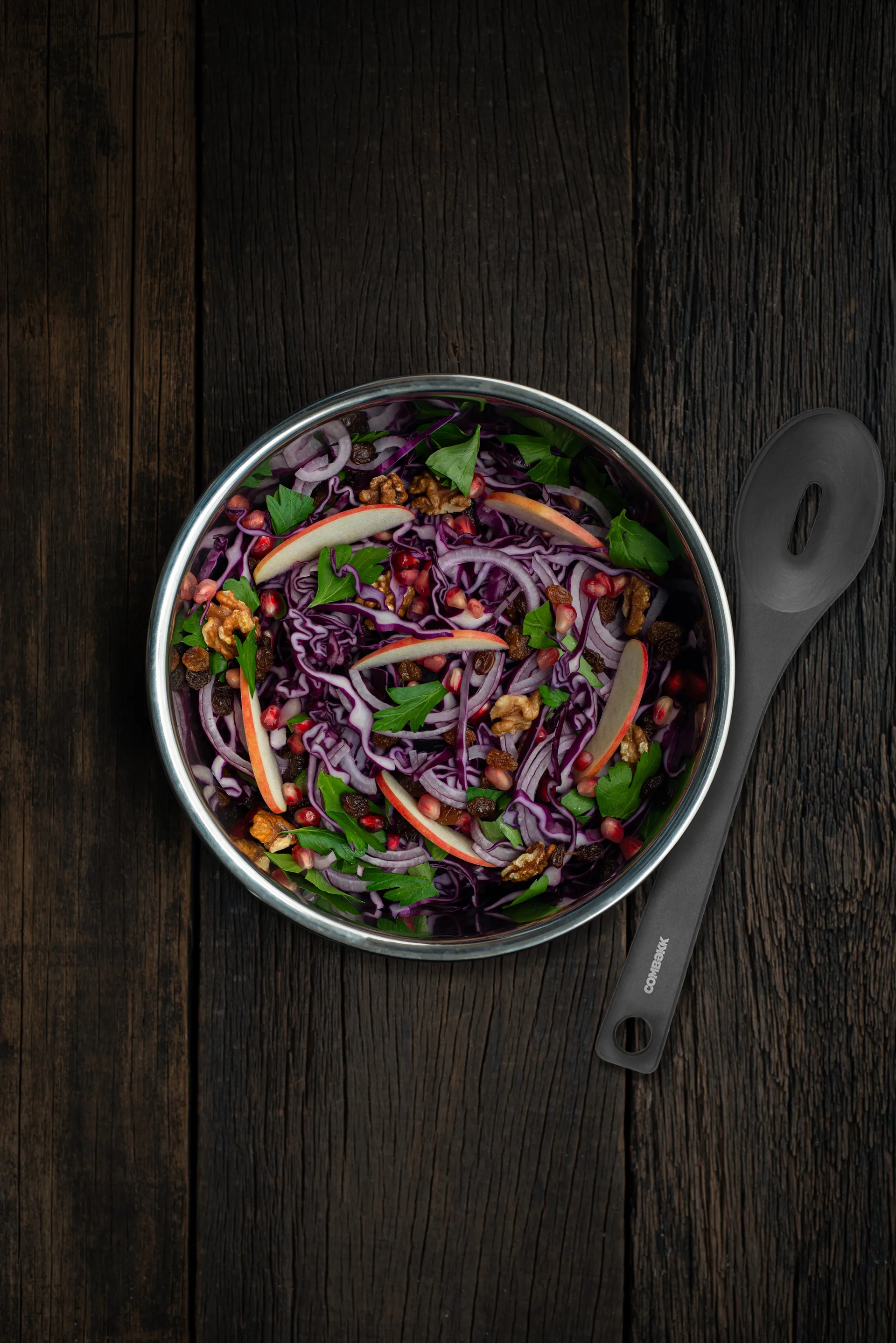 Combekk reikäkauha puukuitu, Musta Combekk