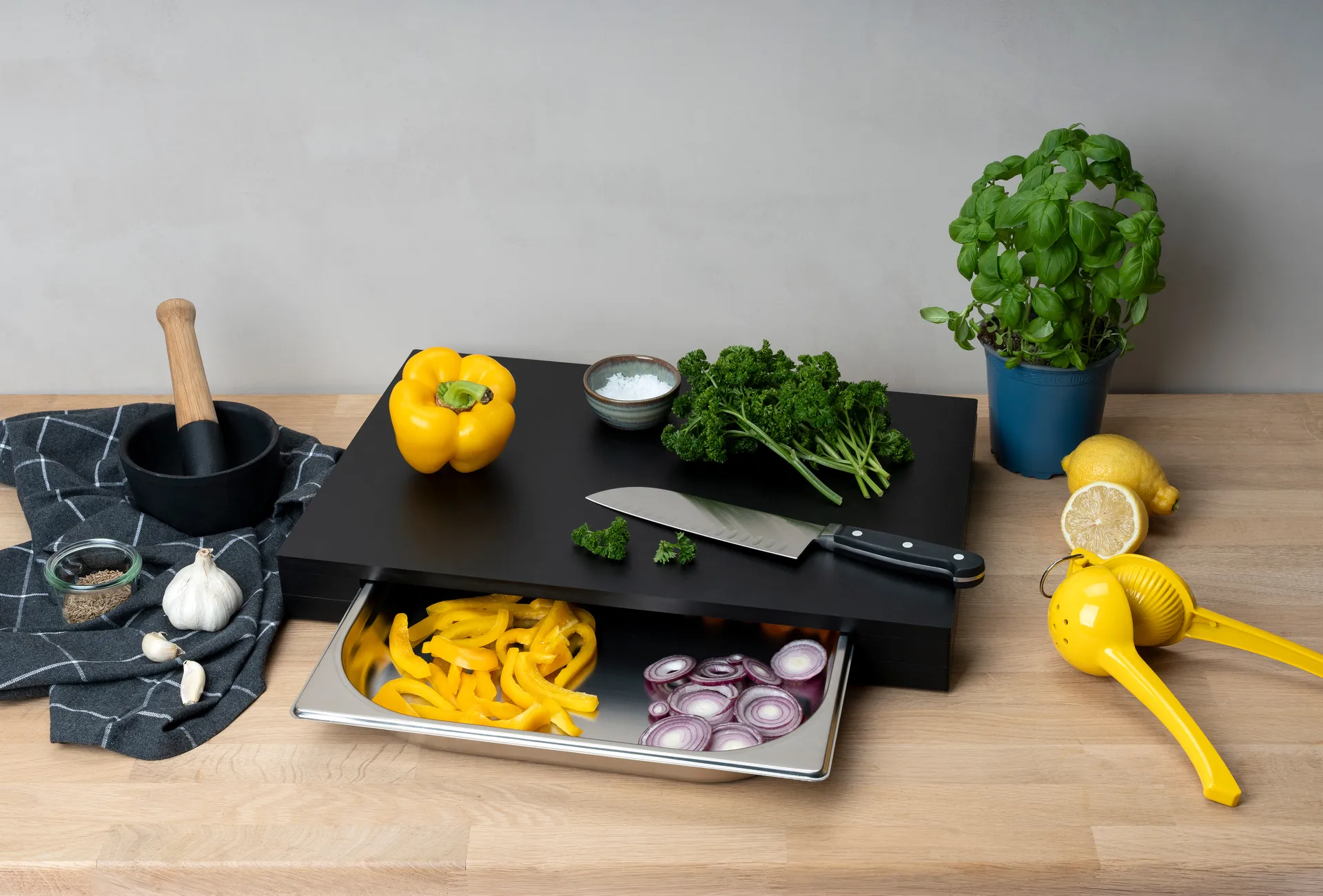 Duracore leikkuulauta laatikolla, 48x32,5 Continenta