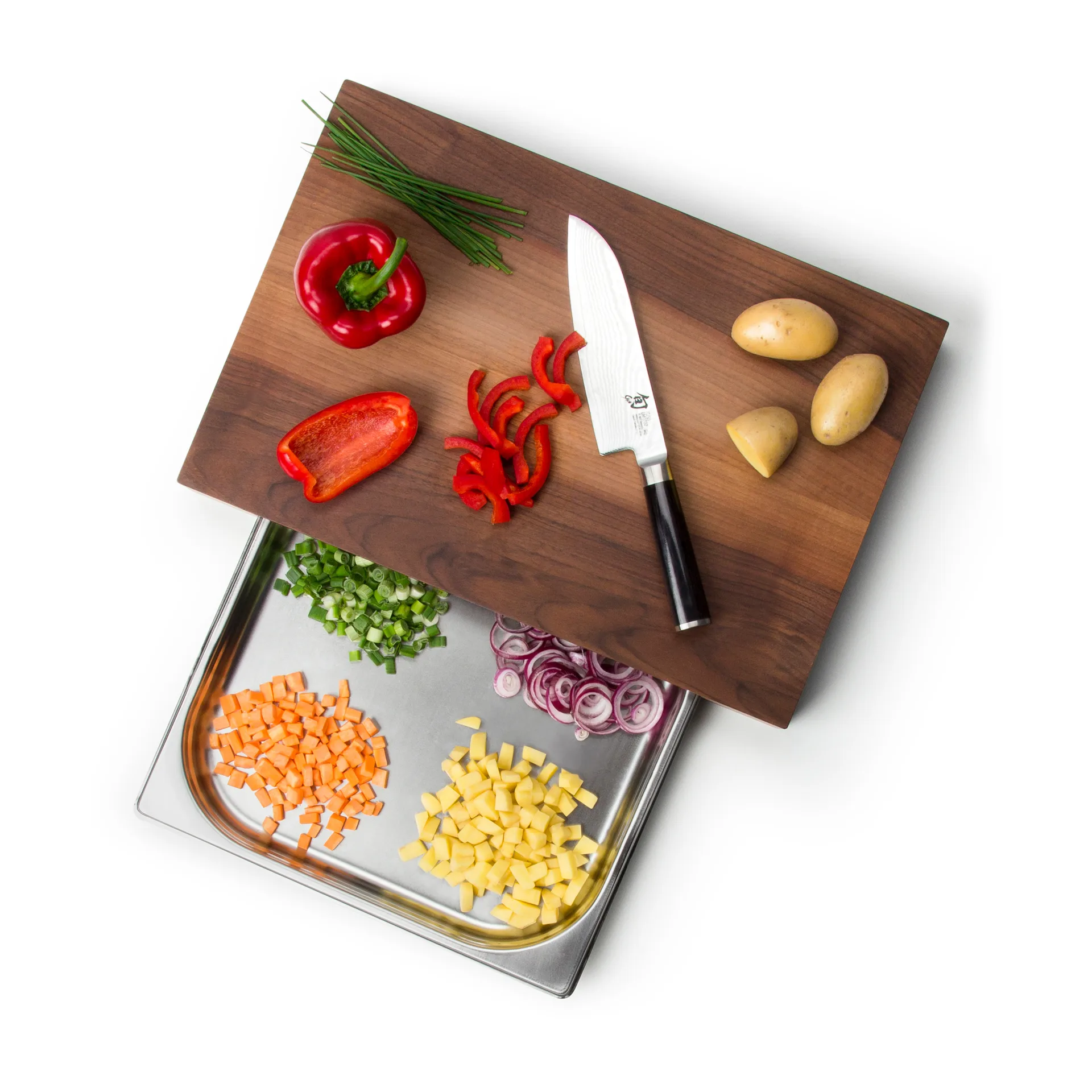 Leikkuulauta saksanpähkinää 1 muruastialla, 27x39 cm Continenta