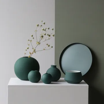 Ball maljakko dark green - 8 cm - Cooee Design