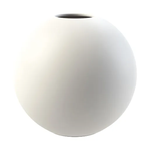 Ball maljakko white - 8 cm - Cooee Design