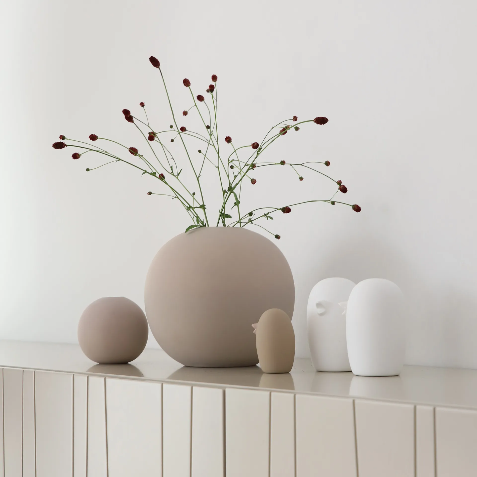 Ceramic Bird, 12 cm, White Cooee Design