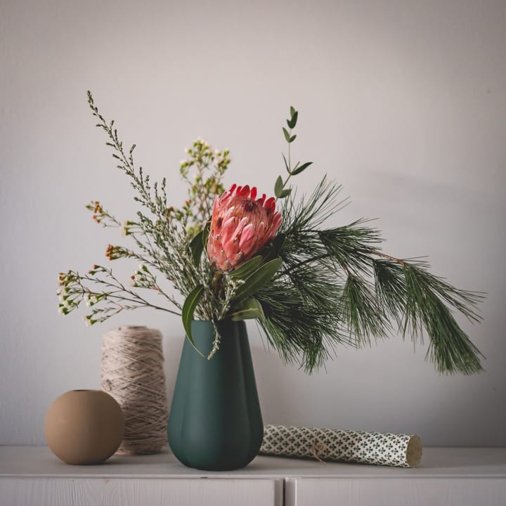 Clover maljakko, 25 cm, Dark green Cooee Design
