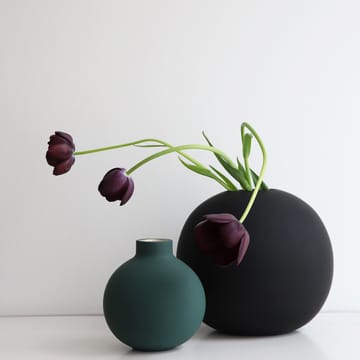 Collar maljakko 12 cm - dark green - Cooee Design
