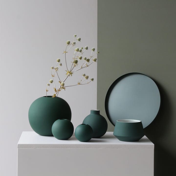 Collar maljakko 12 cm, dark green Cooee Design