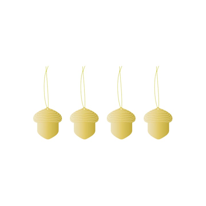 Cooee joulukoriste messinki 4-pack - Acorn - Cooee Design