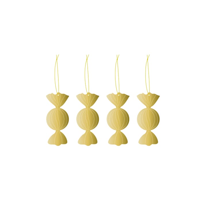Cooee joulukoriste messinki 4-pack - Caramel - Cooee Design