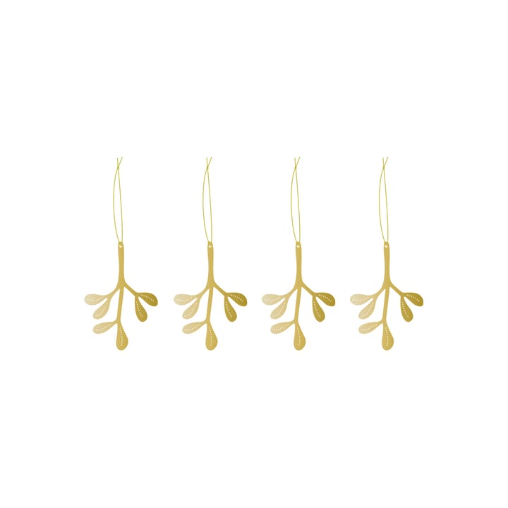 Cooee joulukoriste messinki 4-pack - Mistletoe - Cooee Design