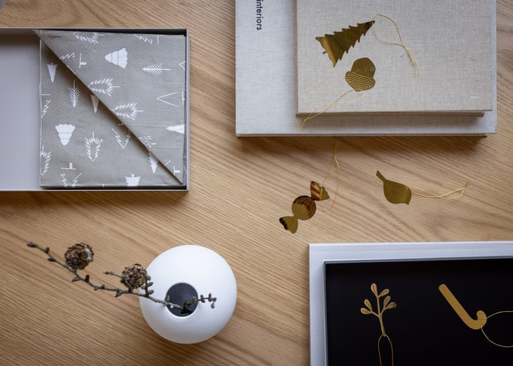 Cooee joulukoriste messinki 4-pack, Mistletoe Cooee Design