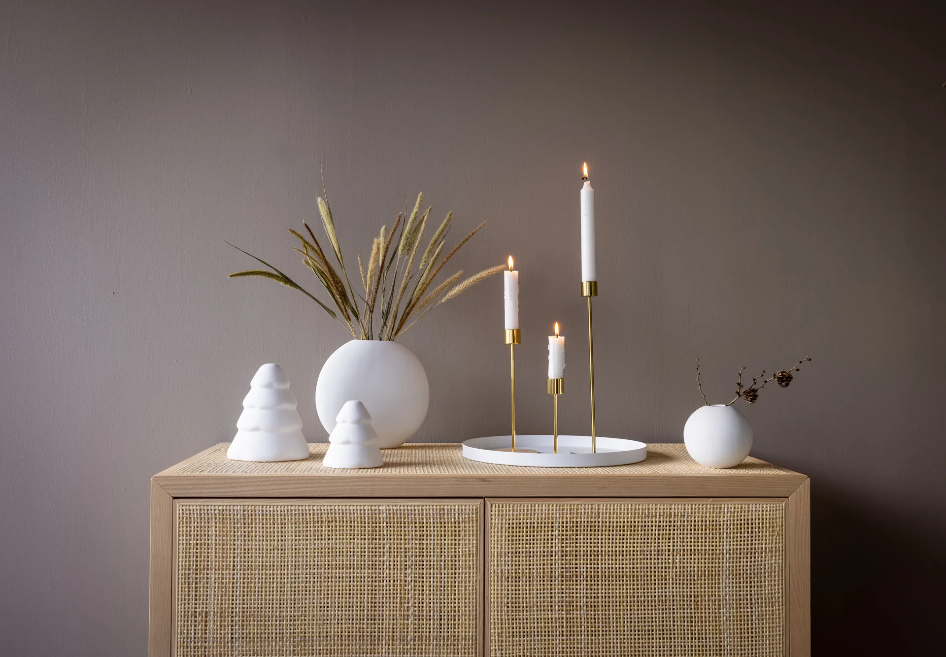 Cooee kynttilänjalka 13 cm, Brass Cooee Design