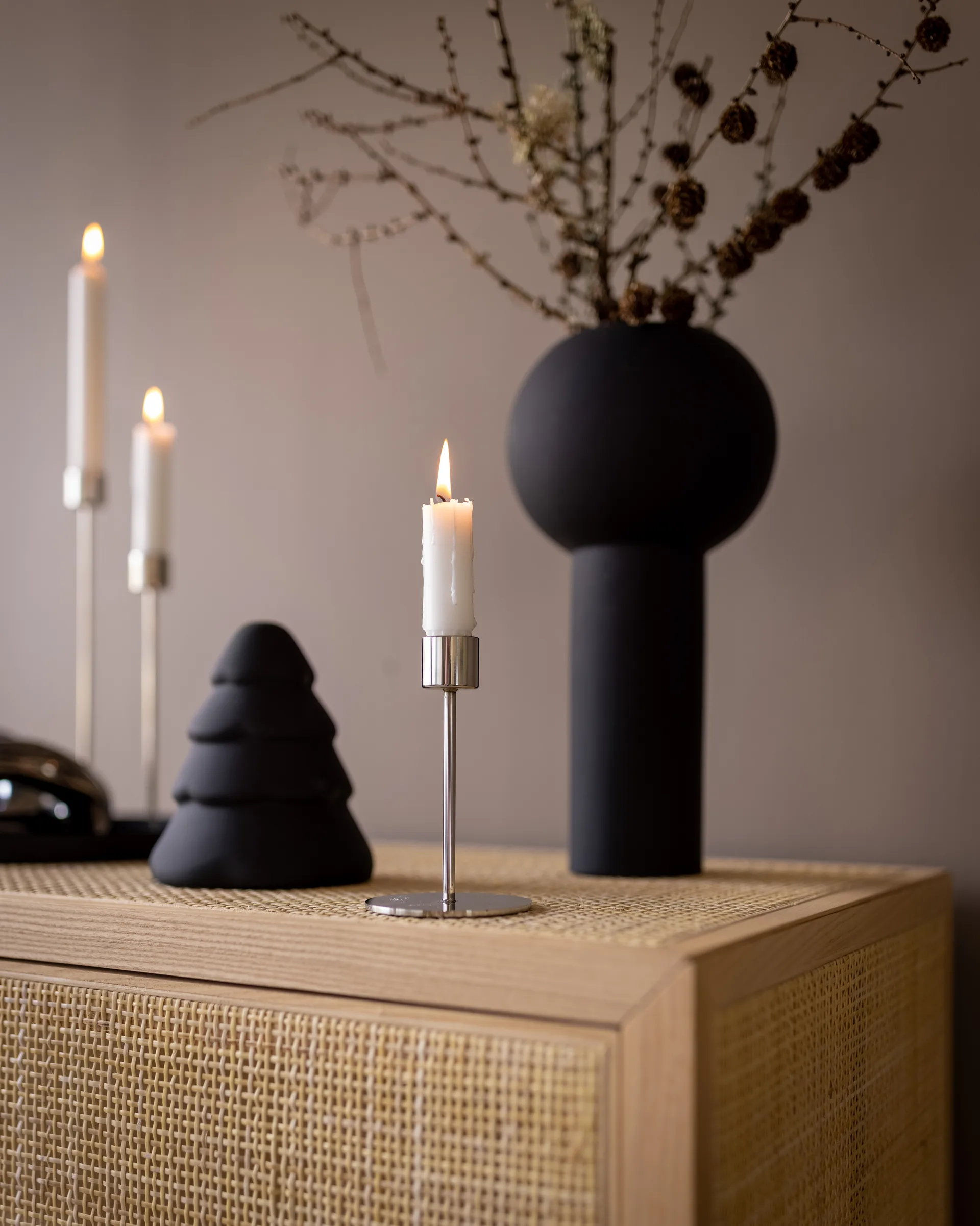 Cooee kynttilänjalka 13 cm, Stainless steel Cooee Design