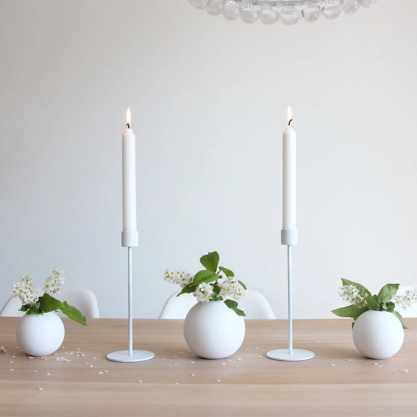 Cooee kynttilänjalka 21 cm, white Cooee Design