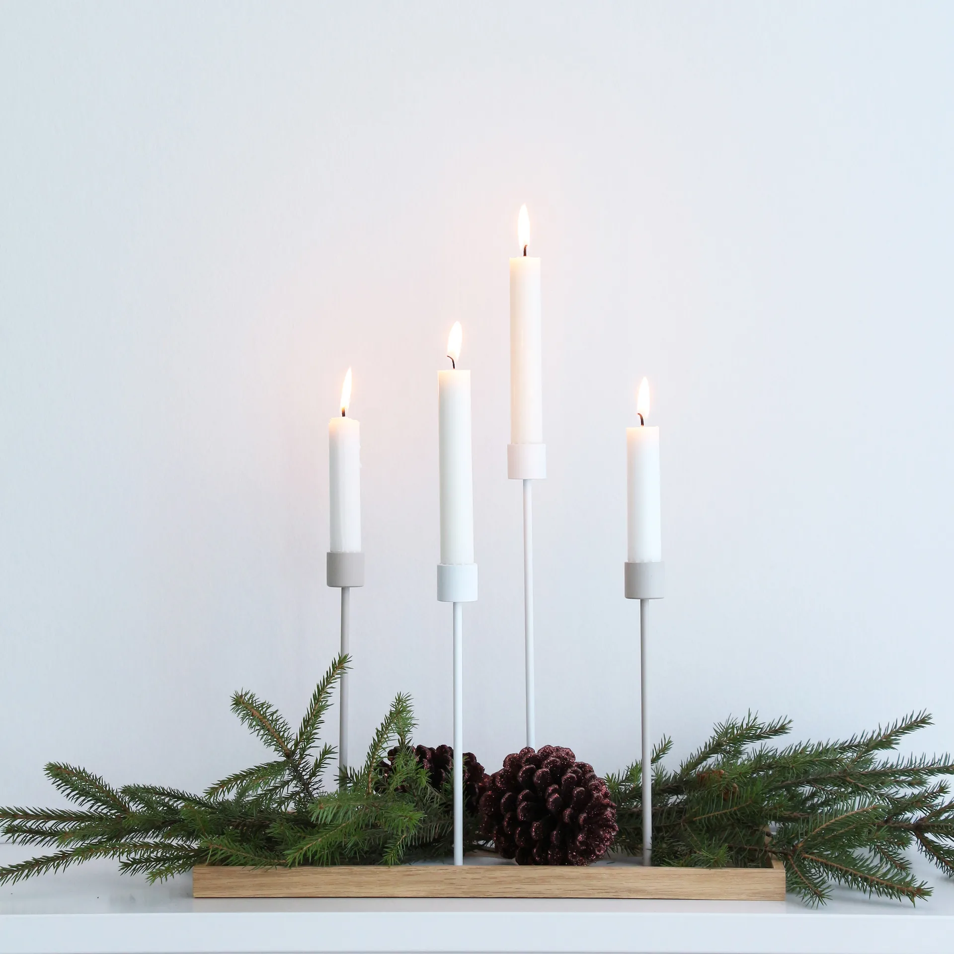 Cooee kynttilänjalka 21 cm, white Cooee Design