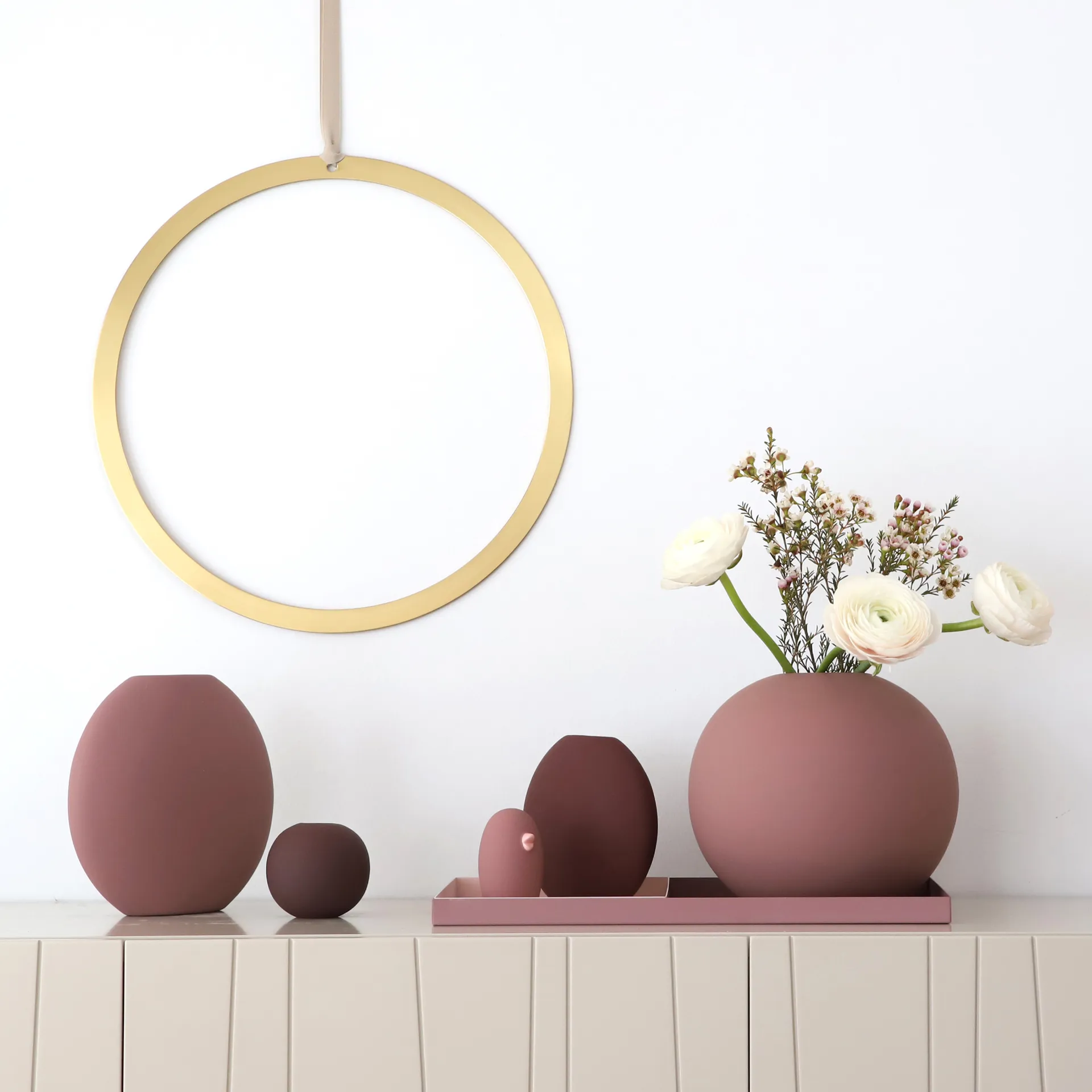 Cooee tarjotin 39 cm, Cinder rose Cooee Design