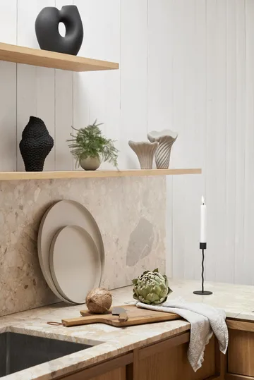 Curved kynttilänjalka 23 cm - Black - Cooee Design