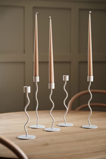 Curved kynttilänjalka 23 cm - Hiekka - Cooee Design