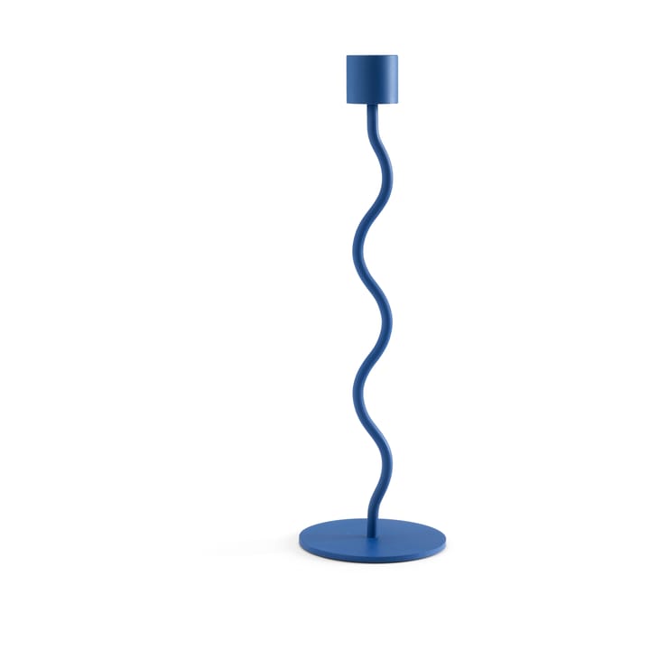 Curved kynttilänjalka 26 cm - Cobalt Blue - Cooee Design