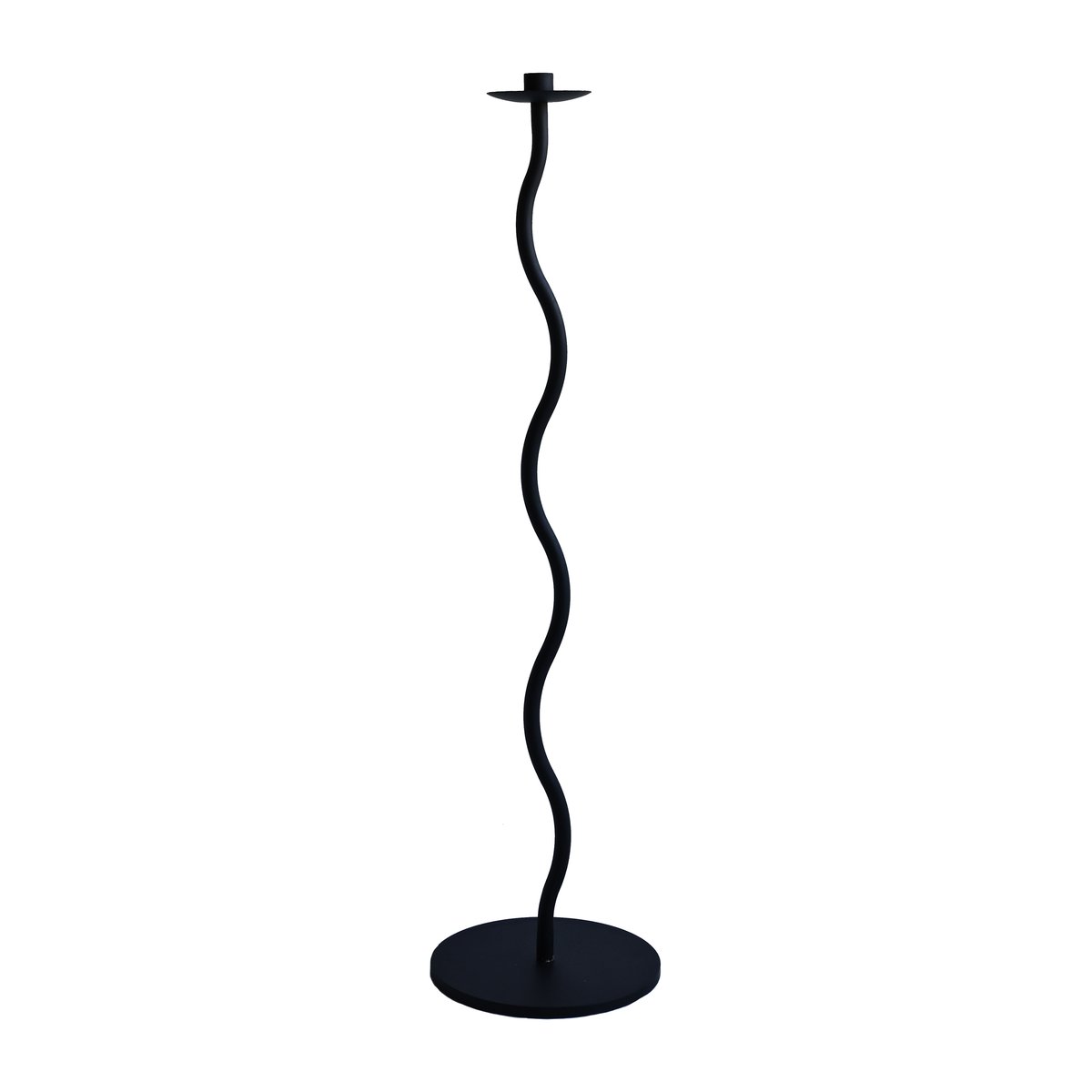 Cooee Design Curved kynttilänjalka 85 cm Black | Skandinaavinen Sisustus | Kynttilänjalat & Kyntteliköt | Musta