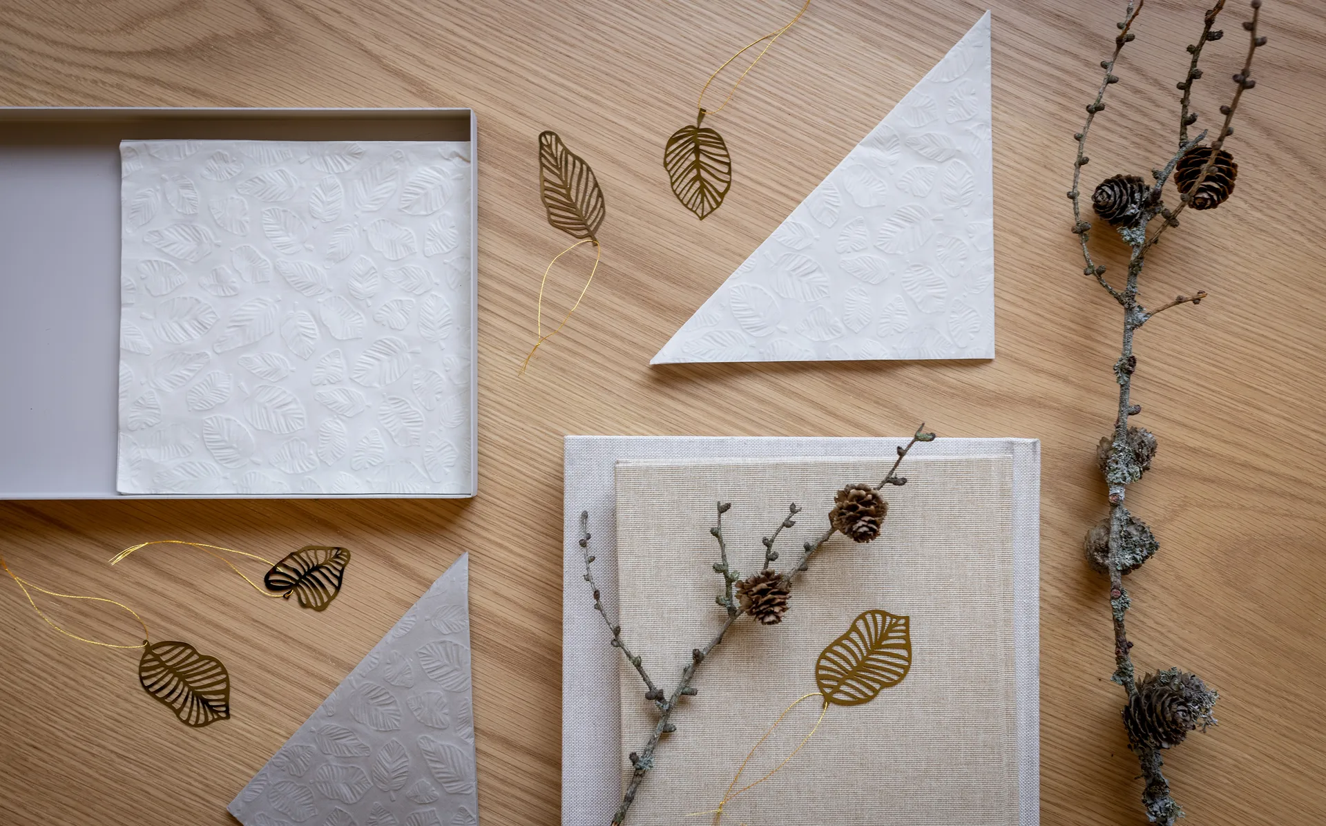 Deco leaf koriste 4-pack, Messinki Cooee Design