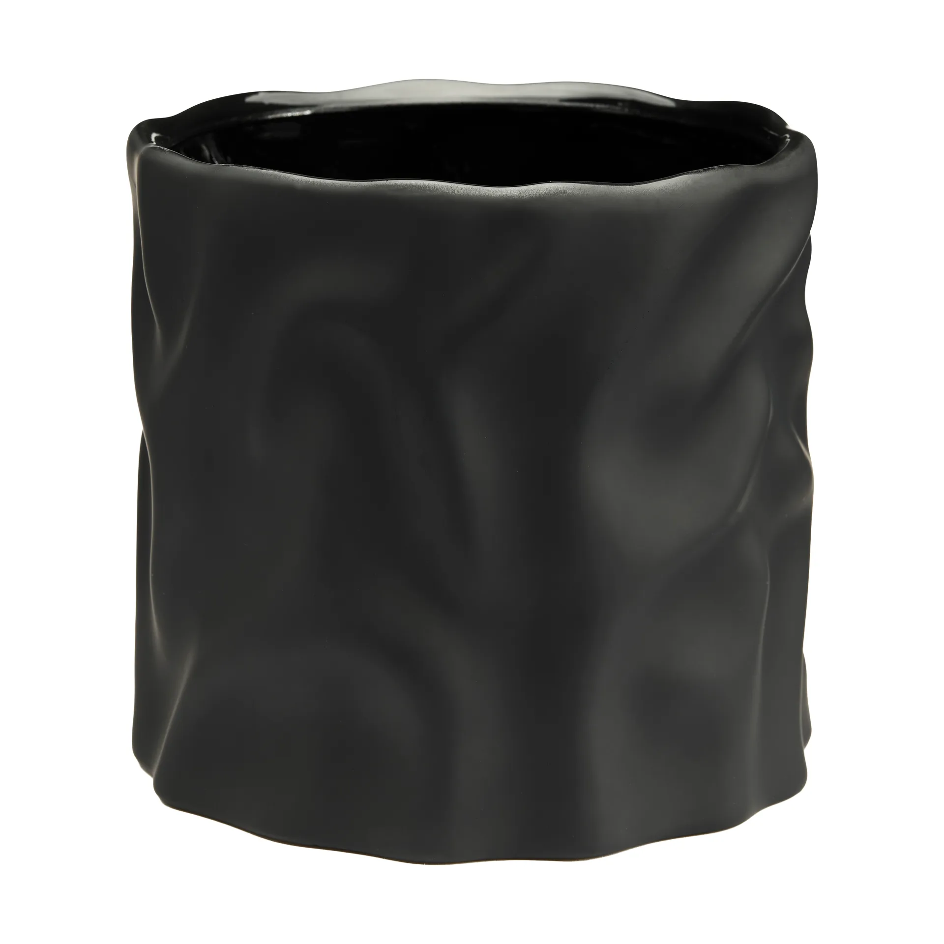Drift desert kukkaruukku, Black, medium Ø17,5 cm Cooee Design