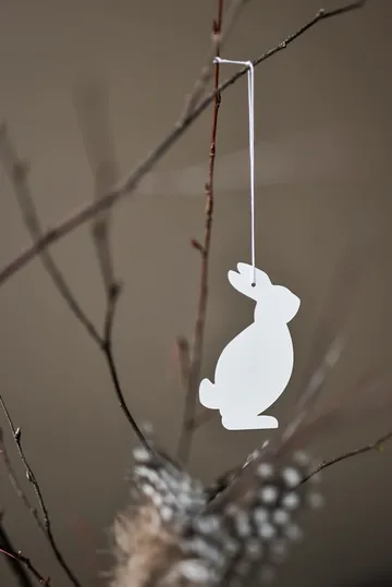 Easter Deco -jänis pääsiäiskoriste 4-pakkaus - White - Cooee Design