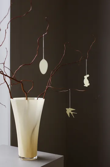 Easter Deco -lintu pääsiäiskoriste 4-pakkaus - Light yellow - Cooee Design