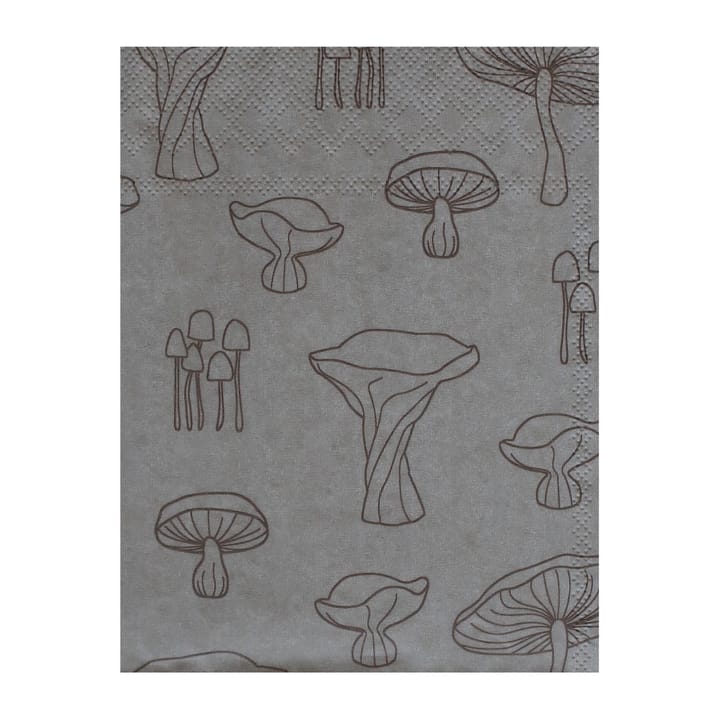 Fungi lautasliina 16 x 16 cm 20-pakkaus - Sand-hazelnut - Cooee Design