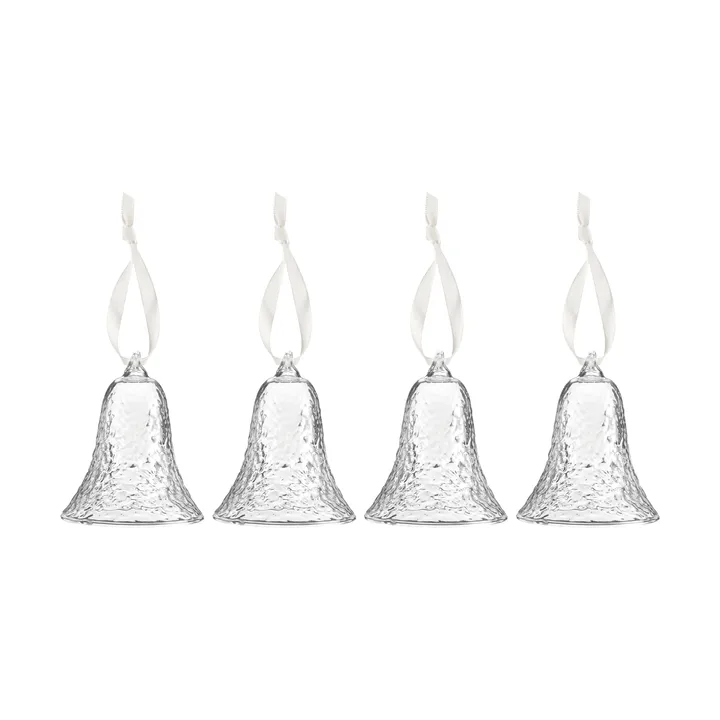 Gry bell kello 8 cm 4-pakkaus - Kirkas - Cooee Design