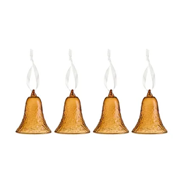 Gry bell kello 8 cm 4-pakkaus - Konjakki - Cooee Design