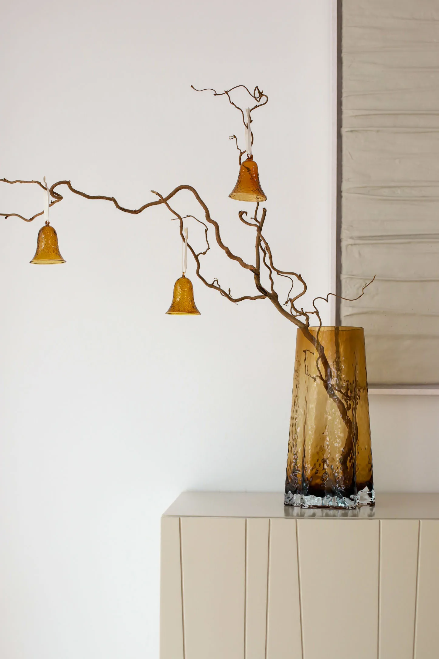 Gry bell kello 8 cm 4-pakkaus, Konjakki Cooee Design
