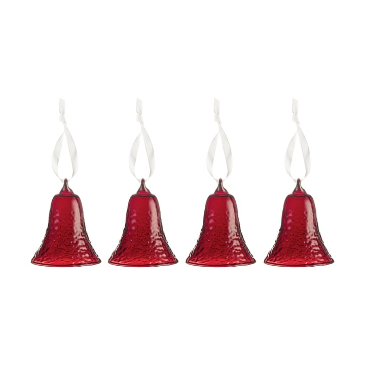 Gry bell kello 8 cm - Syvä punainen - Cooee Design