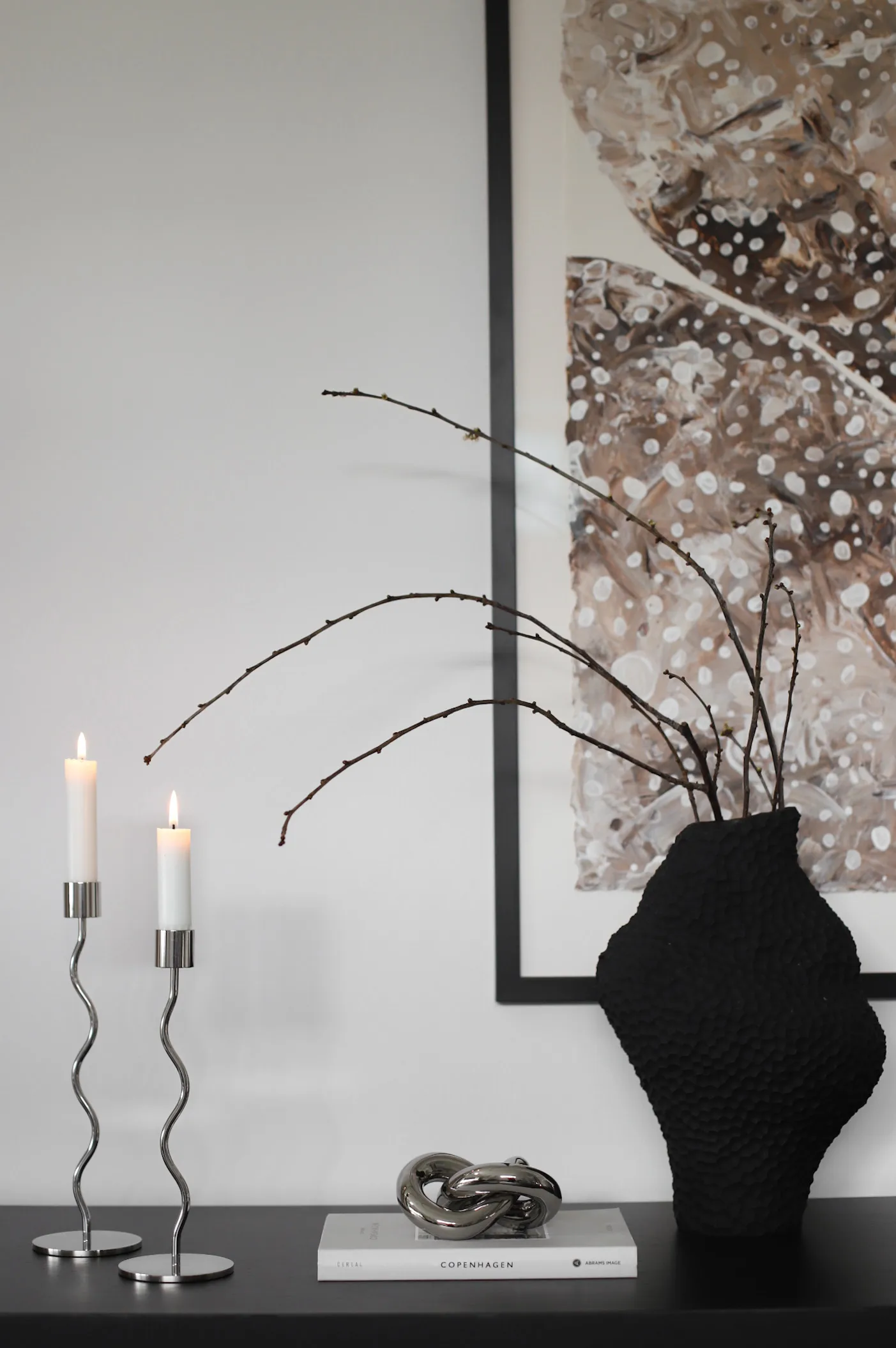 Knot Table small koriste, Light Silver Cooee Design