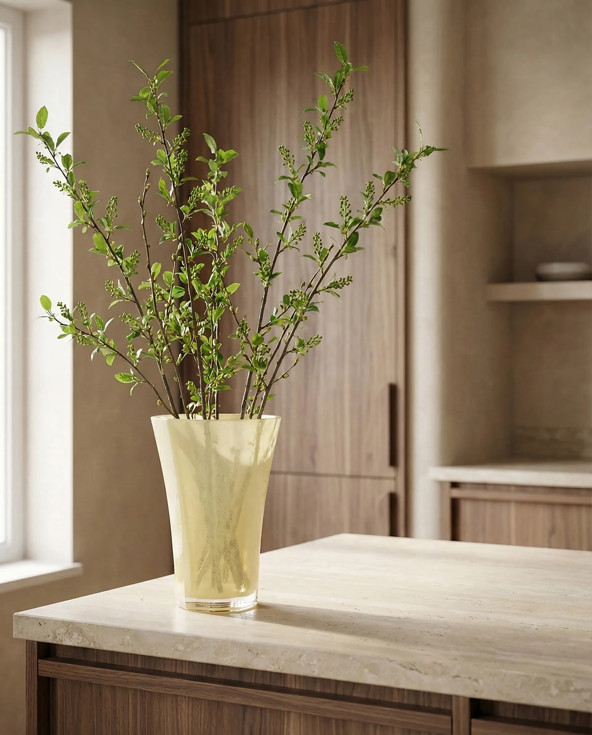 Liliané maljakko 28 cm, Butter yellow Cooee Design