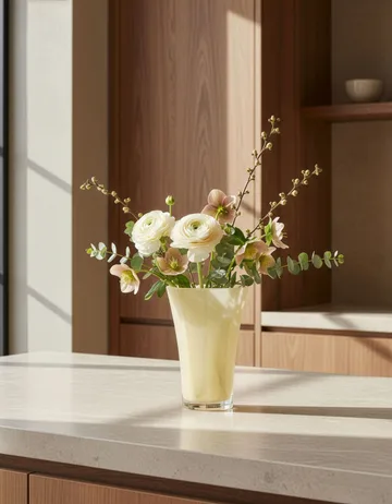 Liliané maljakko 28 cm - Butter yellow - Cooee Design