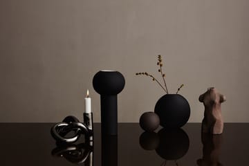 Lykke One -kynttilänjalka - Dark Silver - Cooee Design