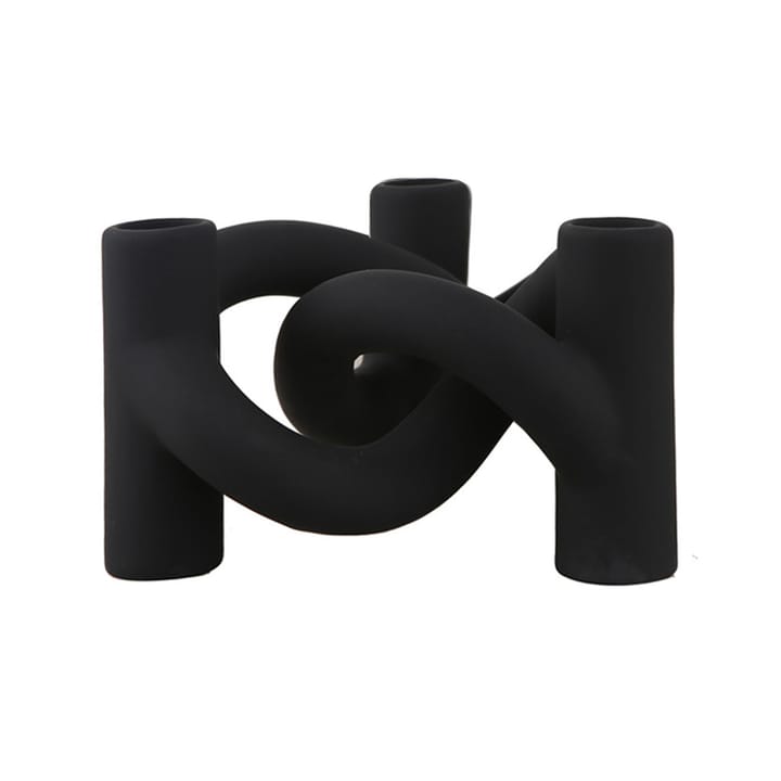 Lykke Three -kynttilänjalka - Black - Cooee Design
