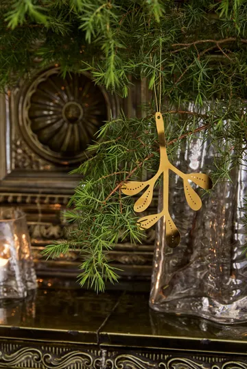 Mistletoe joulukoriste 2 kpl - Messinki, 12 cm - Cooee Design
