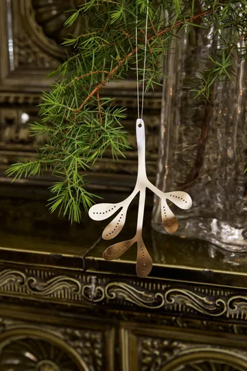 Mistletoe joulukoriste 2 kpl - Ruostumaton teräs, 12 cm - Cooee Design