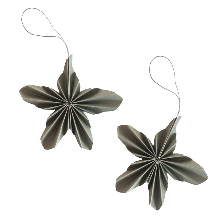 Paper Stars -joulukoriste - Sage Green - Cooee Design