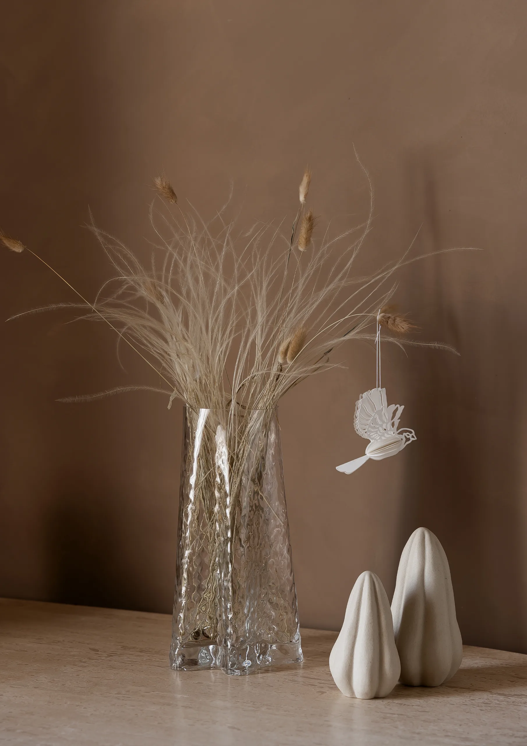 Paperilintu koristekoriste 2 kpl, Luonnollinen Cooee Design