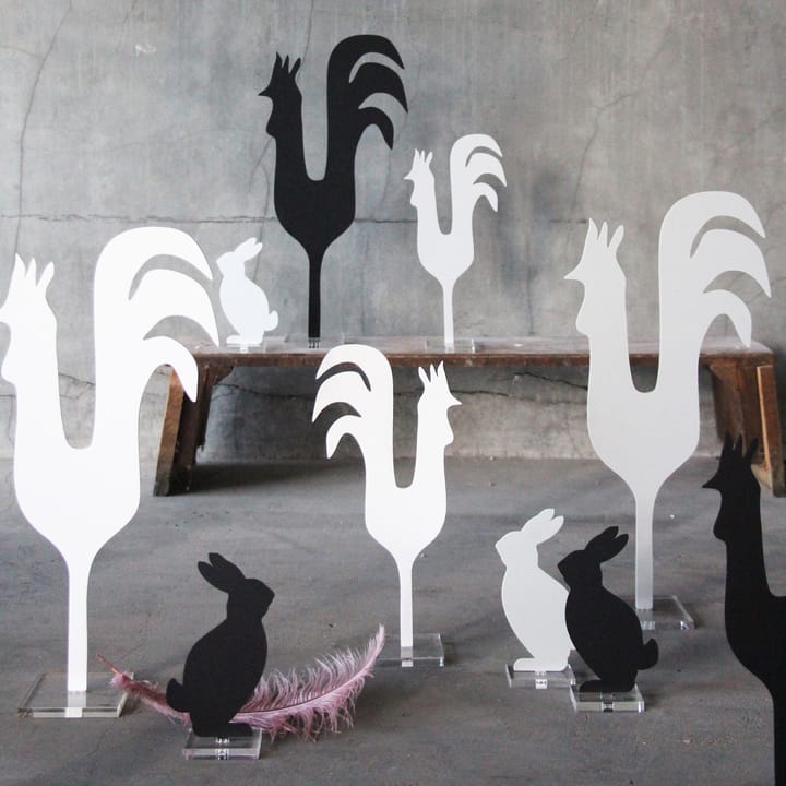 Rooster pääsiäiskoriste 36 cm - Valkoinen - Cooee Design