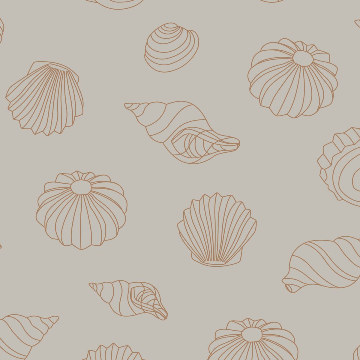 Cooee Design Shells lautasliinat 16 x 16 cm Hazelnut